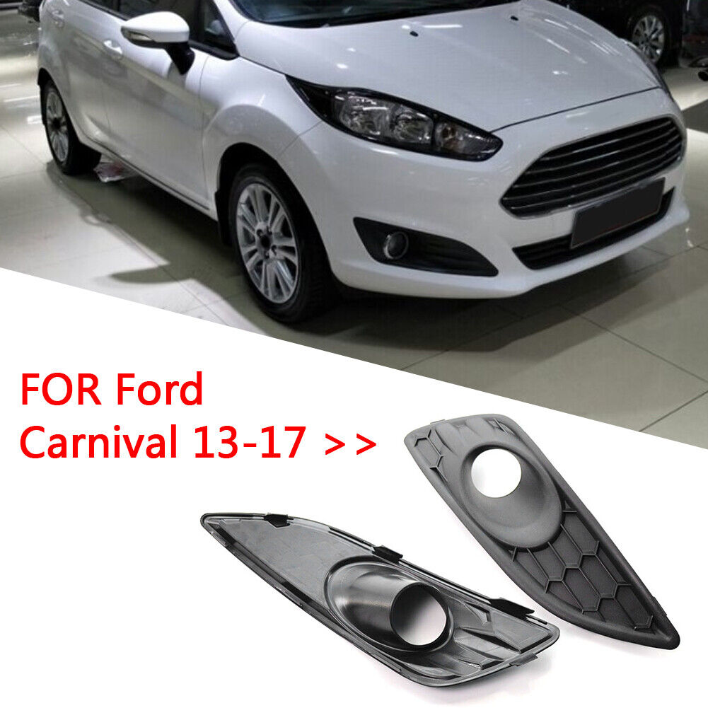 1 Pair Front Bumper Light Grill Fog Lamp Lower Grille for Ford Fiesta 13-17