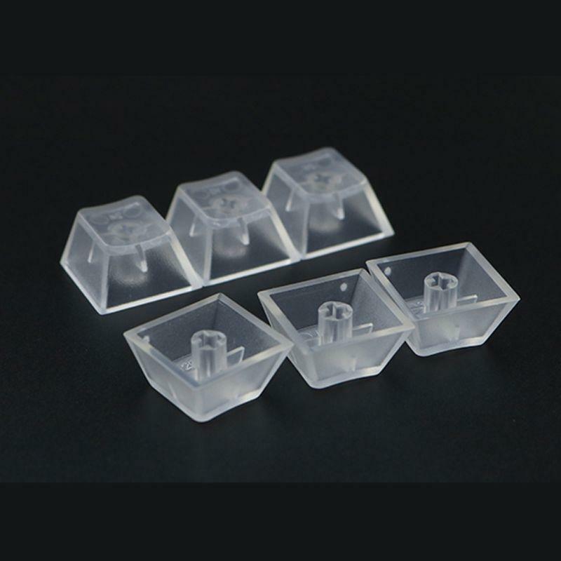 10Pcs ABS Transparent Keycaps Matte Backlit Key Cover for Mechanical Keyboard