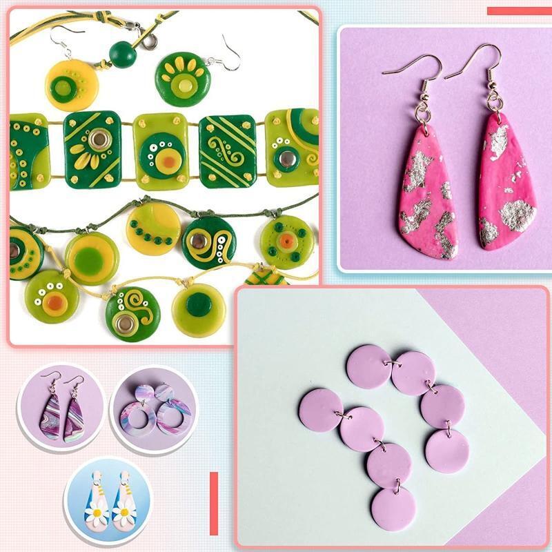 30 Pcs Polymer Clay Cutters Geometric Stainless Steel Cutters Clay Earring Cutte