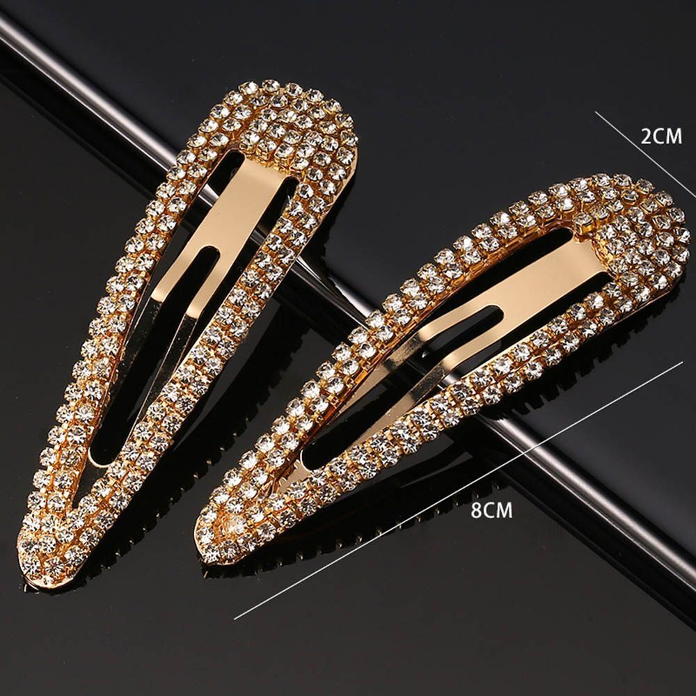 Crystal Glitter Shining Hair Pins Hair Barrette Hair Clips Snap Hairpin