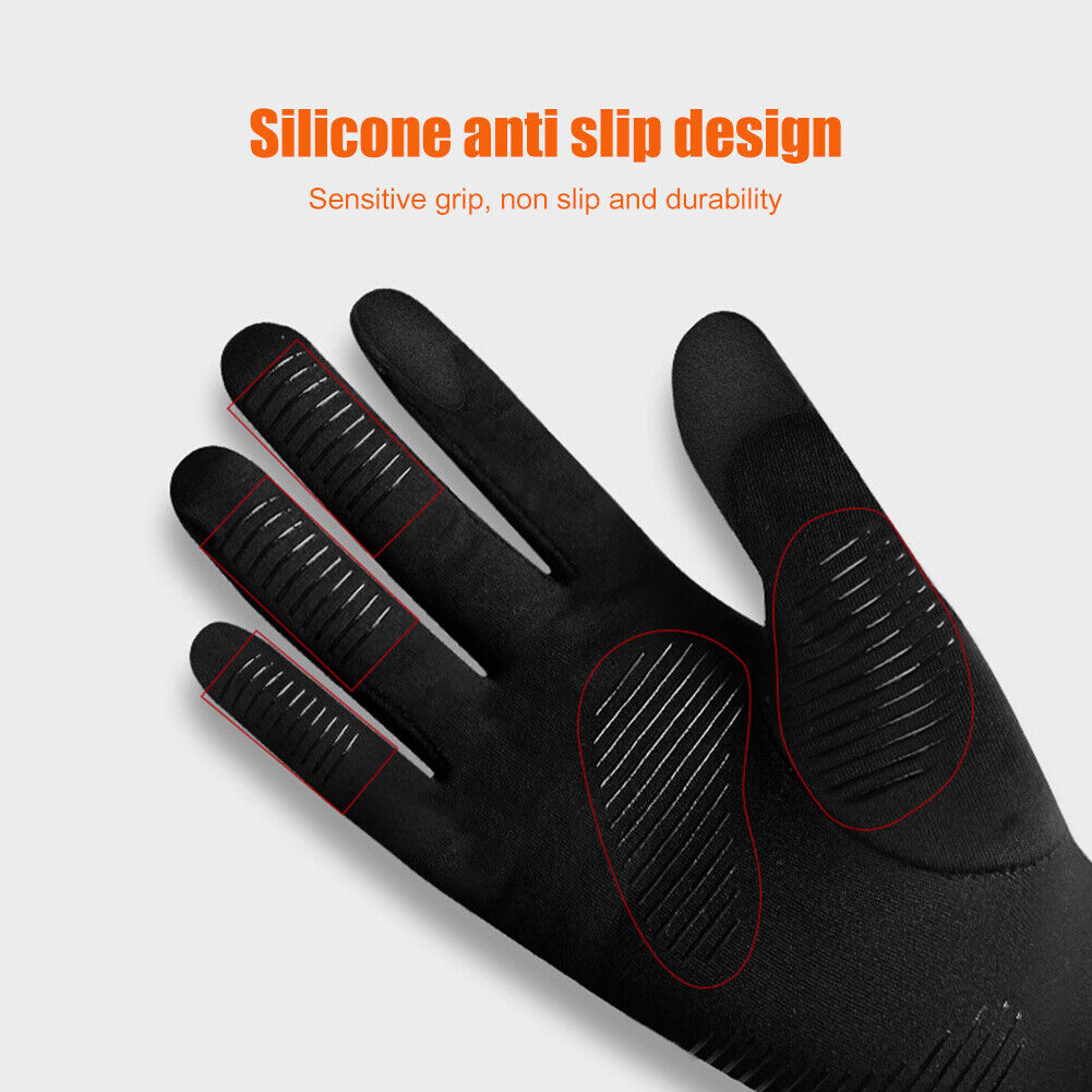 1 Pair Winter Bike Cycling Gloves Touch-Screen Mittens for Men Women (M)