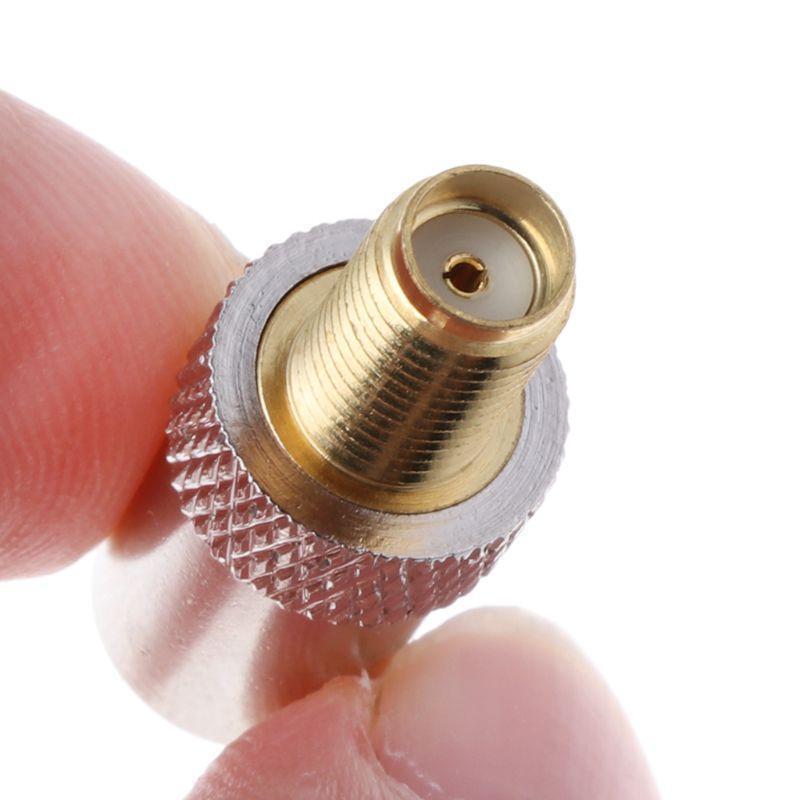 SMA Female Jack To TV IEC Male Plug Coaxial Adapter RF Connector Nickel Plated
