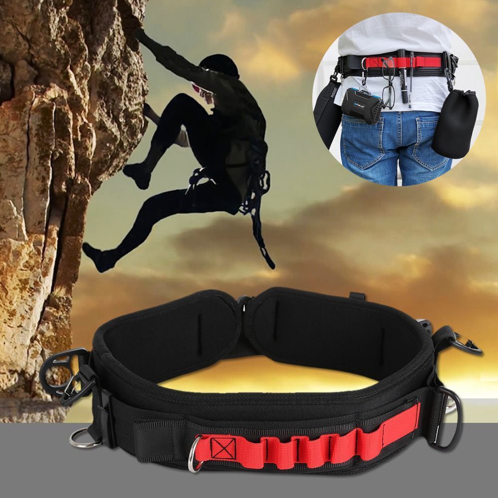 Travel Climbing Photography Belt DSLR Holder Camera Strap Lens Bag Buckle
