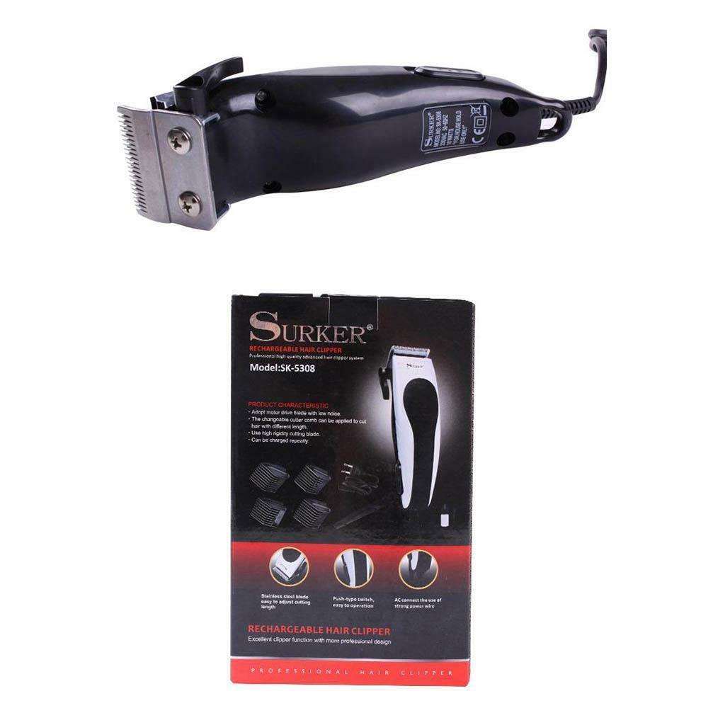Electric Hair Clippers Kit Hair Trimmer With line Shaver for Men Kids Black
