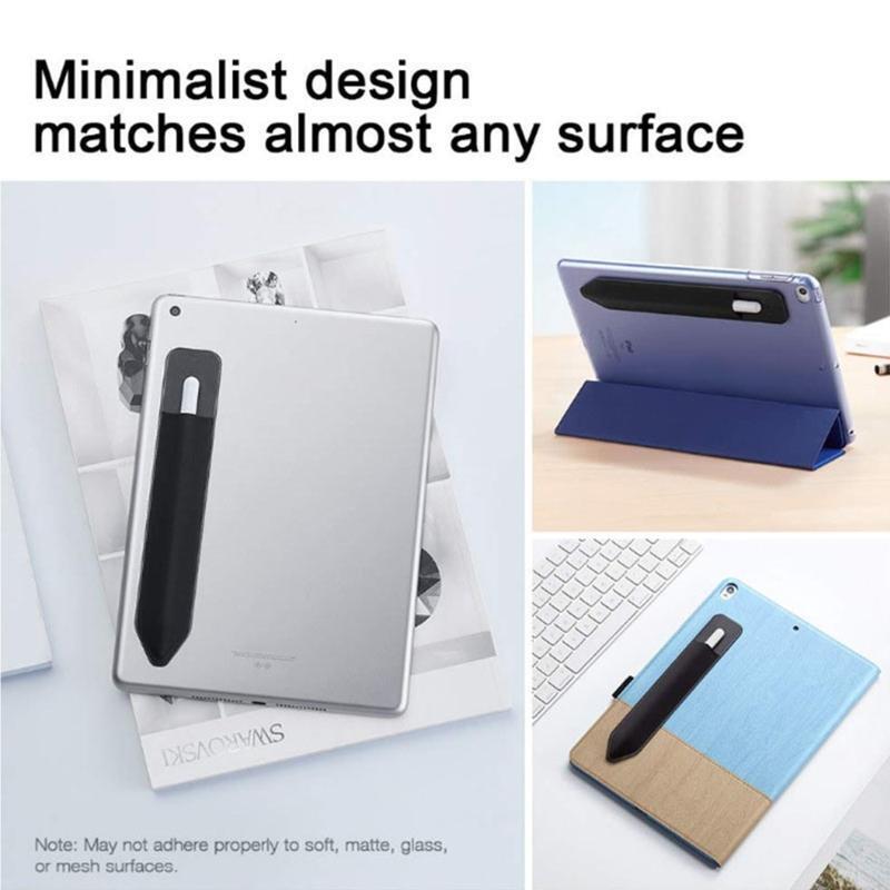Simple Adhesive Pencil Holder Protective Pouch Bag for Stylus Pens Removable