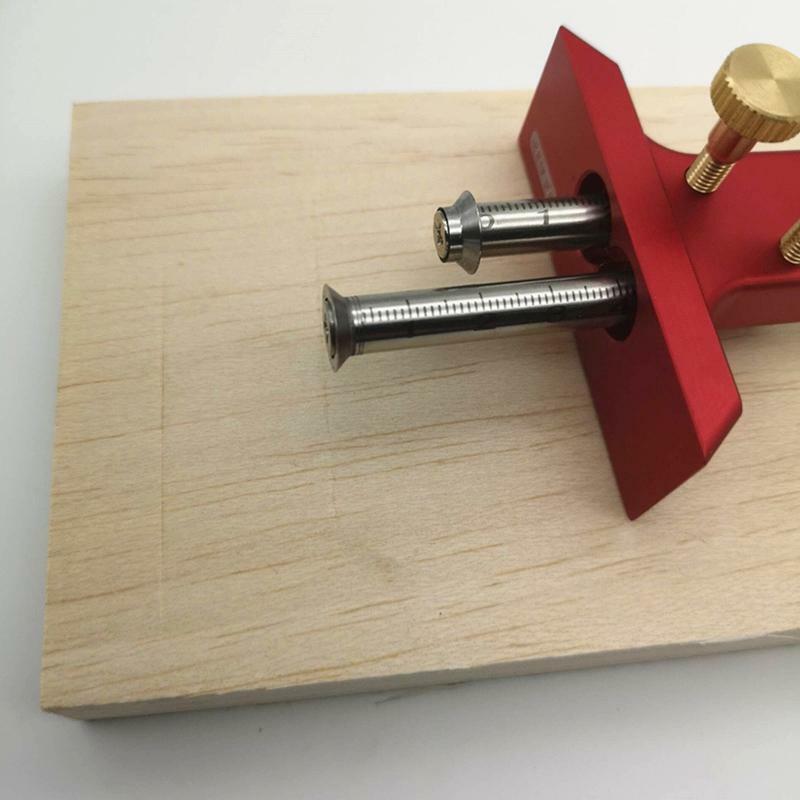 European Double Headed Scribe Blade Woodworking Tool Scribe-line Marking Gauge