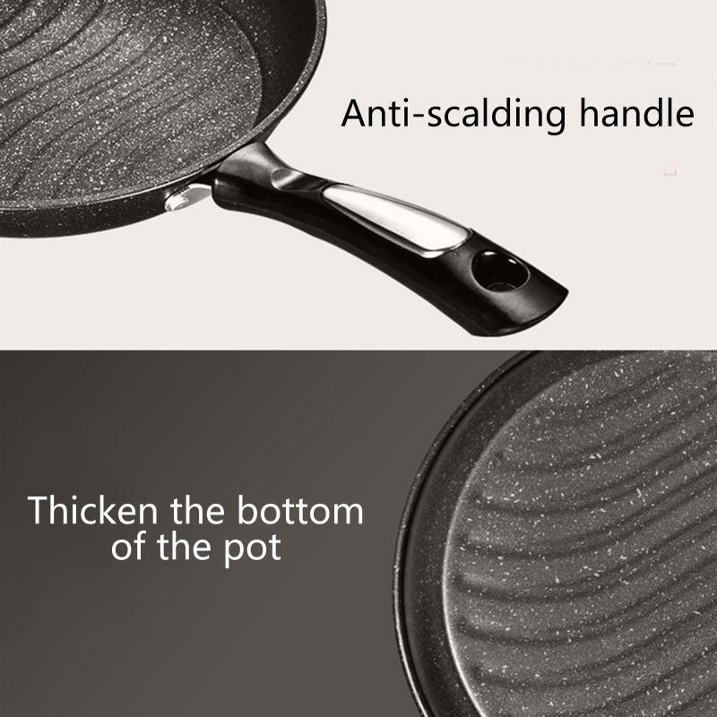 26 CM Iron Omelet Pan Egg Pan Iron Material Pots Suit for Induction Non Toxic