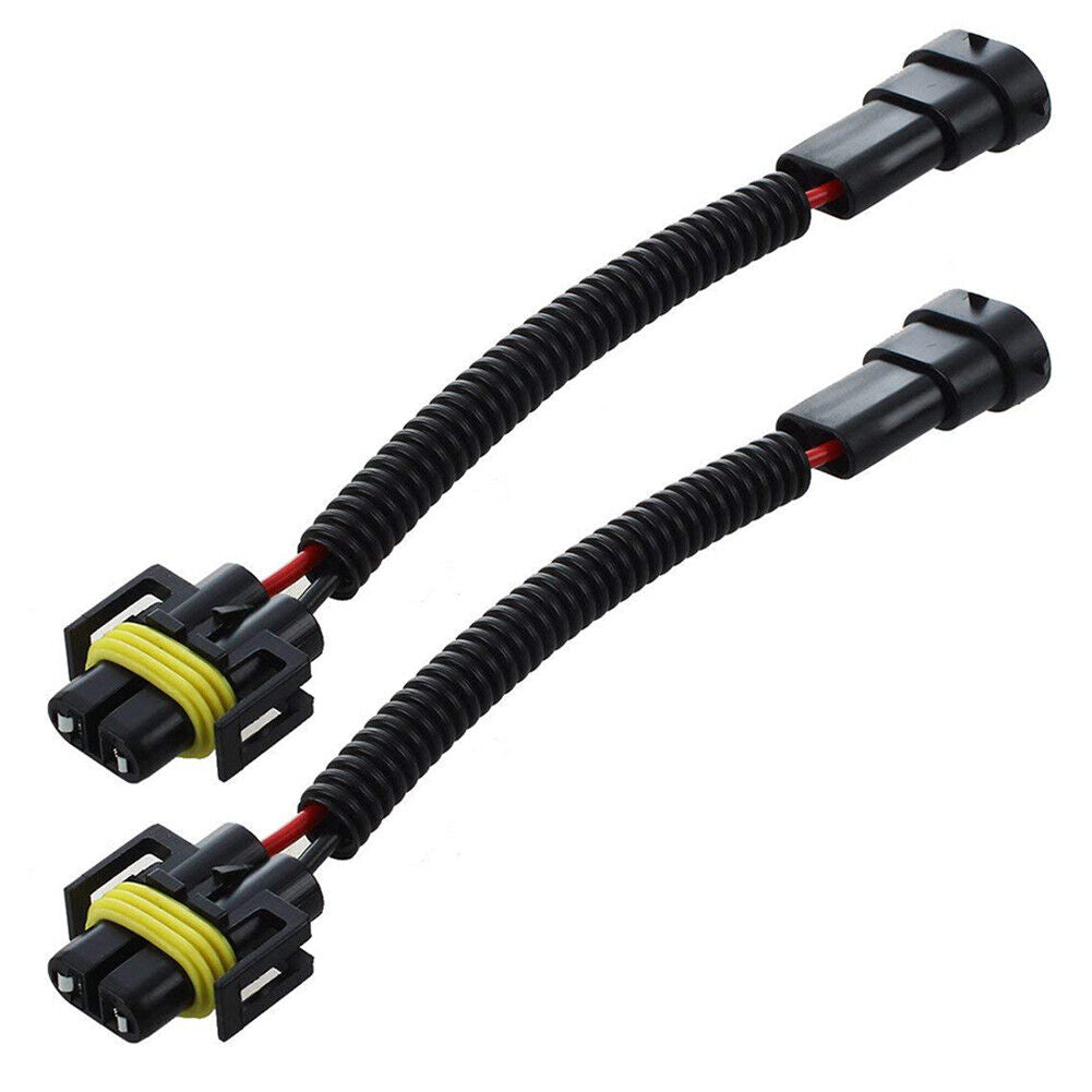 2pcs H11 H9 H8 Extension Cable Wiring Harness for Car Headlights Fog Lights