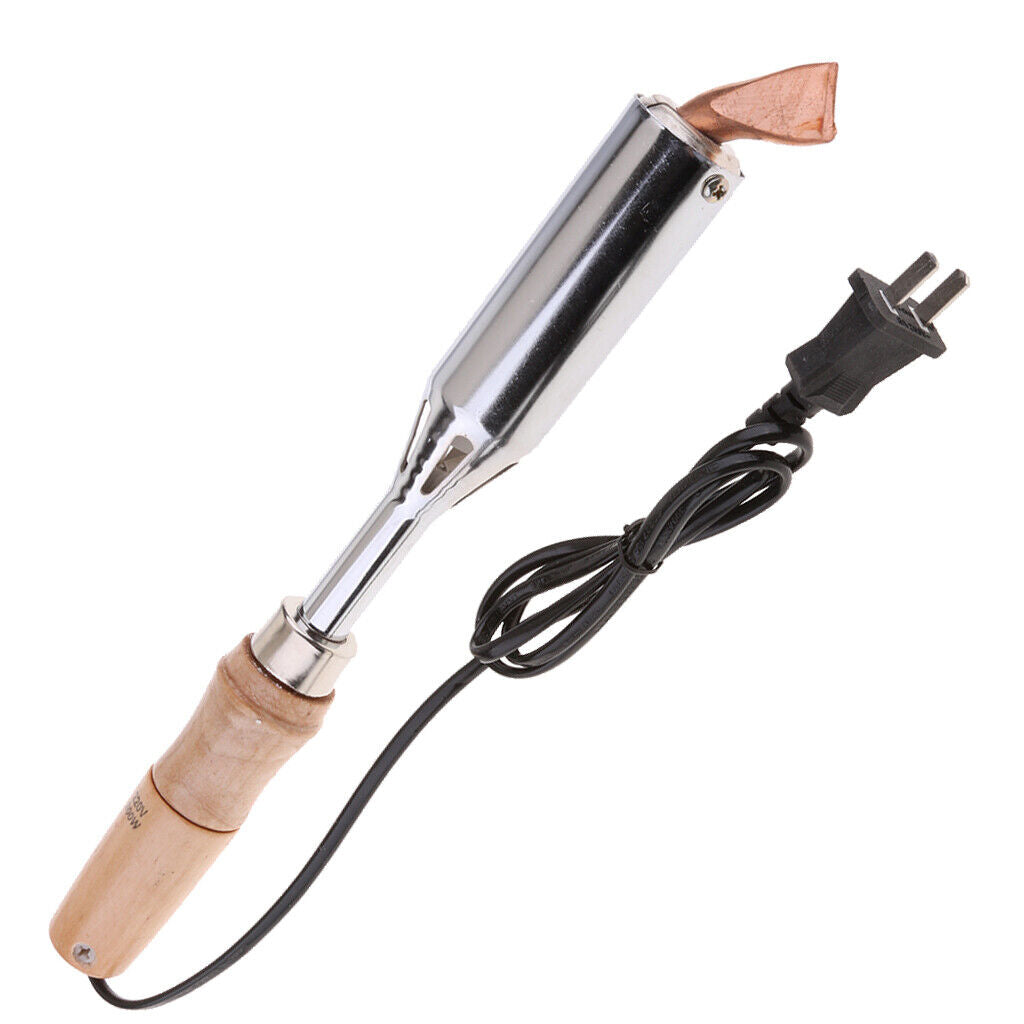 Electric soldering iron with wooden handle welding tool 220V 300W