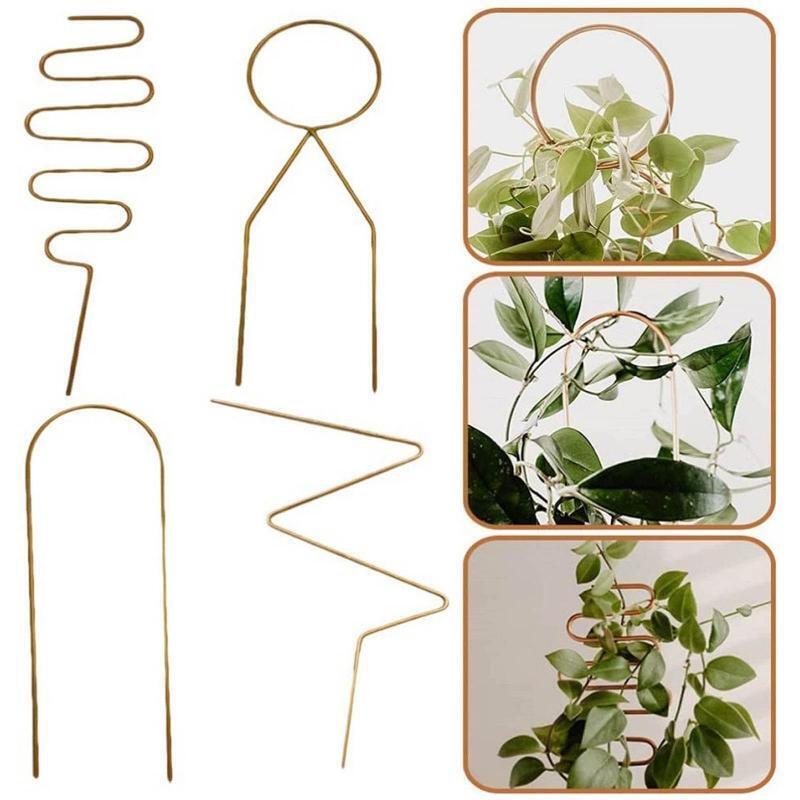 Metal Holder for Garden Backyard Patio Flowers Rustproof Potted Plant Trellis