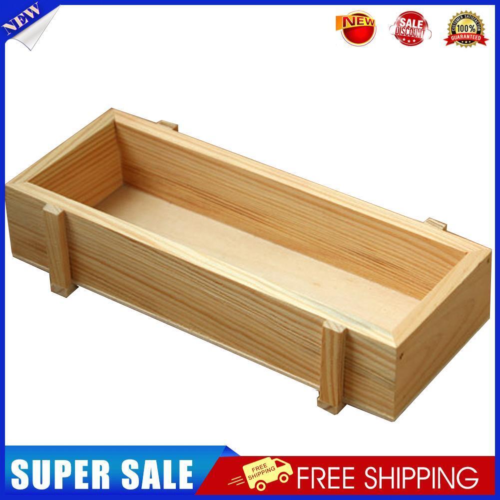Burlywood Garden Flower Planter Succulent Rectangle Plant Storage Case