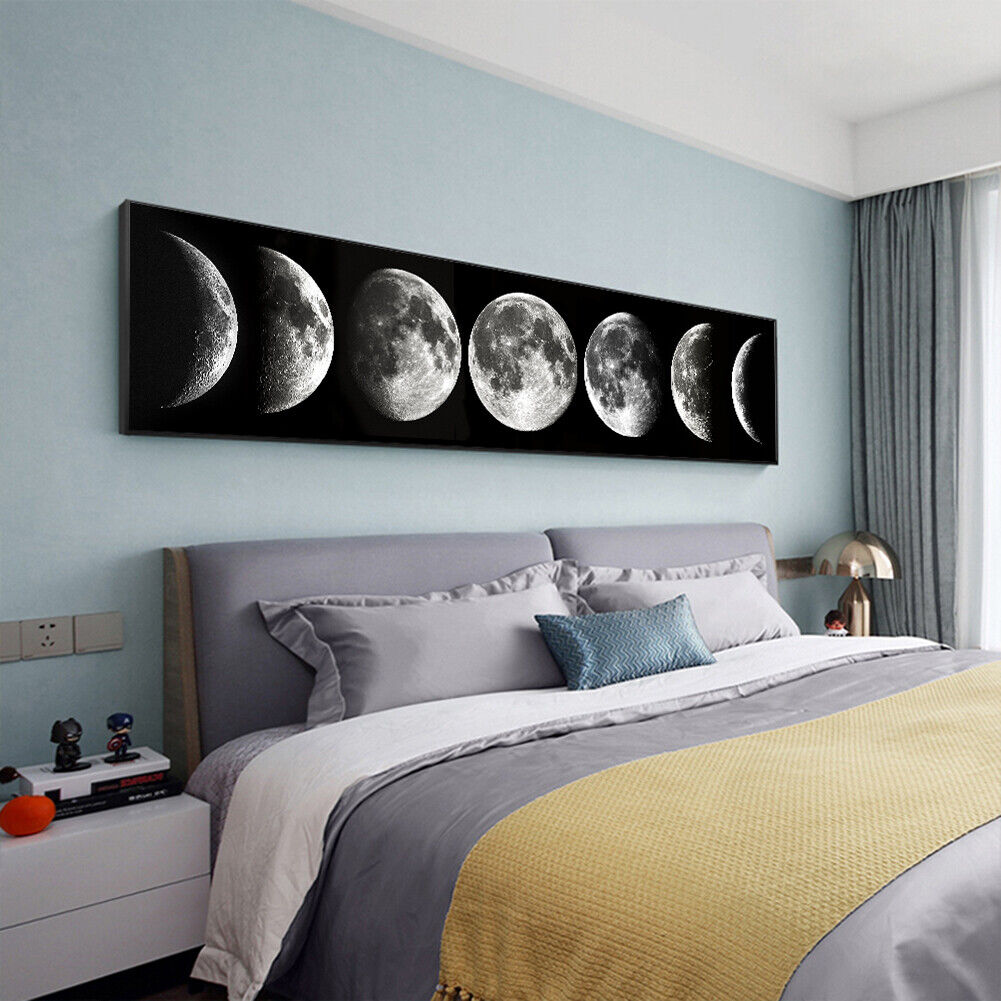 5D DIY Full Drill Moon Diamond Painting Rhinestone Craft Kit Wall Picture