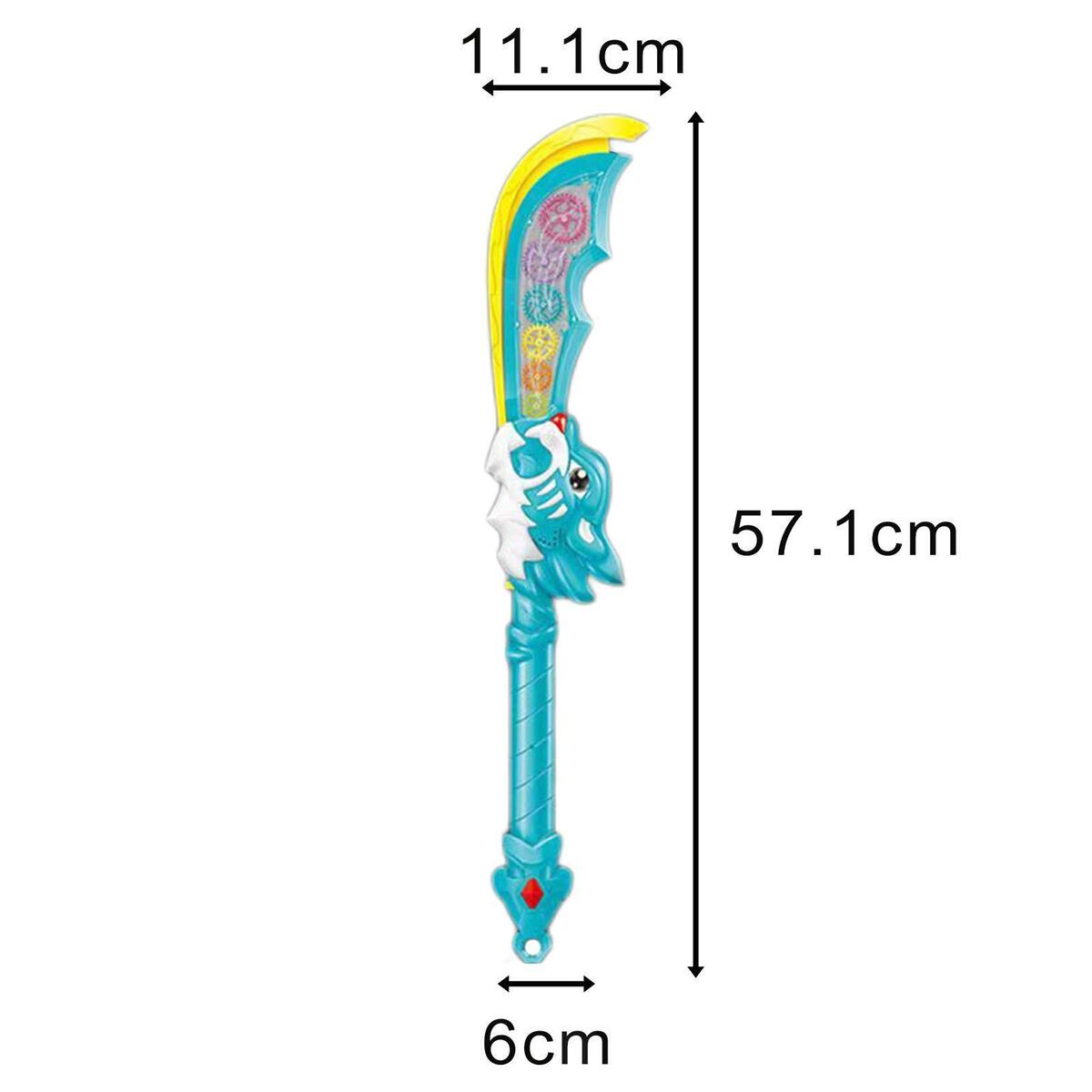 Light up Gear Sword and Sound Costume Accessories for Kids Halloween Party
