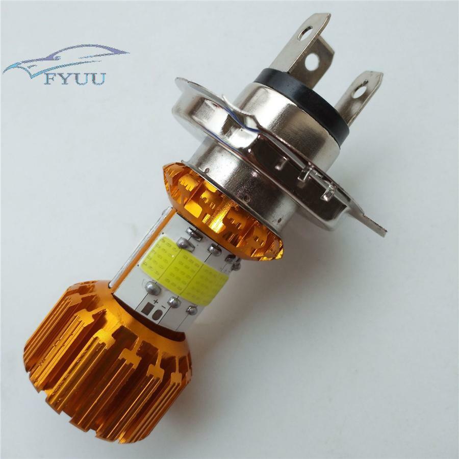 8 Sides 360° H4 DC 12V 80W 6000K LED Motorcycle Motor Scooter Headlight Blub