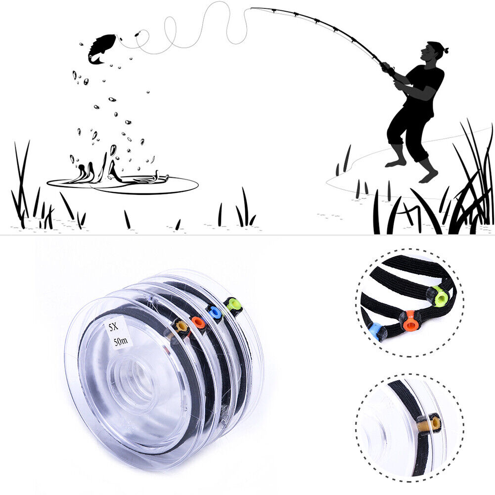 4pcs Tippet Spool Tenders with Elasticity Rings Fly Fishing Fly Line Tender