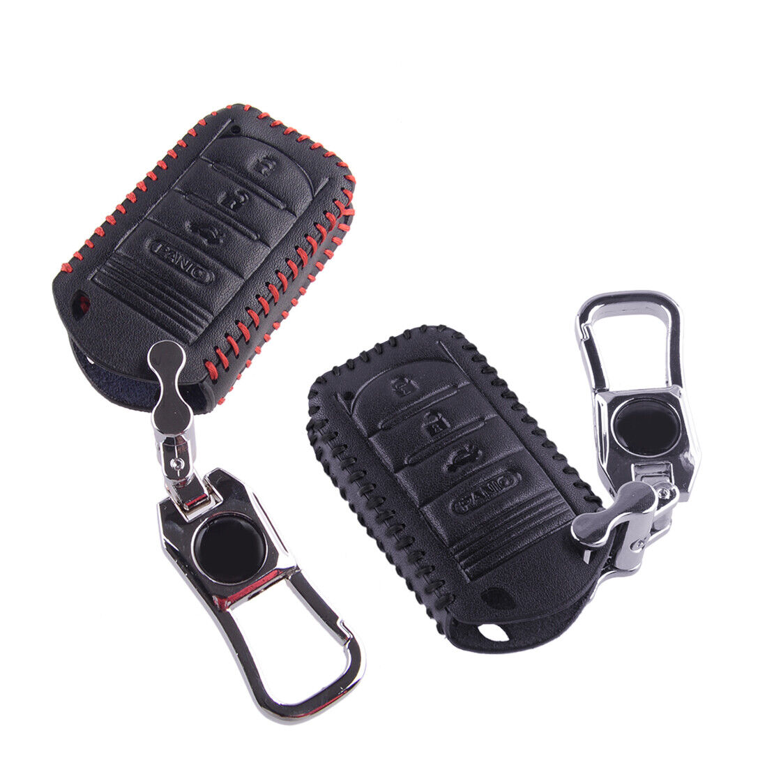 Leather Car Key Fob Case Cover Holder w/ Keychain Fit for Acura TL RDX ZDX ILX