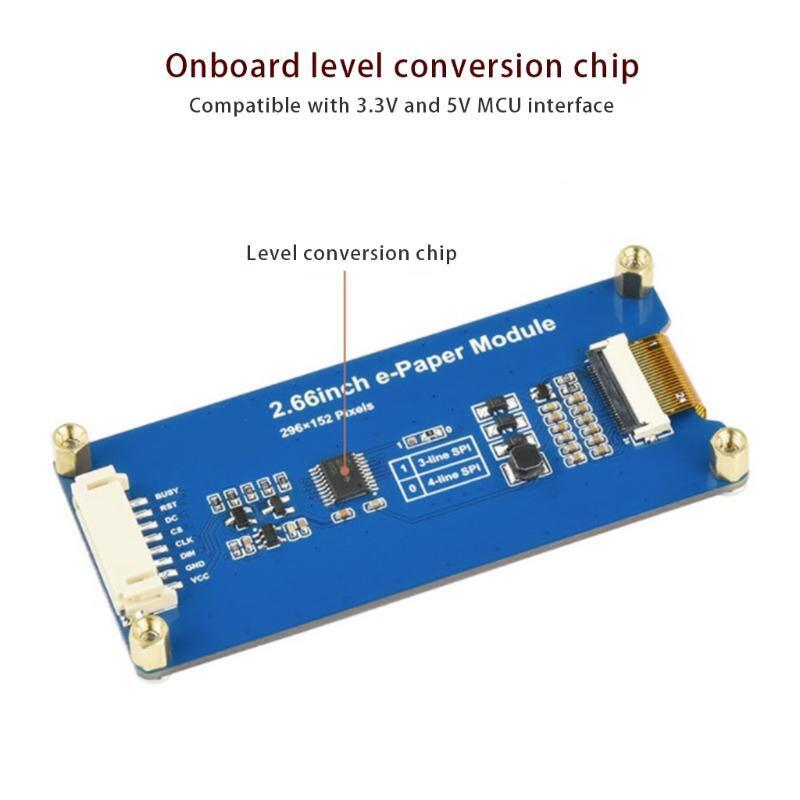 2.66" E-Ink Display Module E-paper Sreen with Embedded Controller SPI Interface