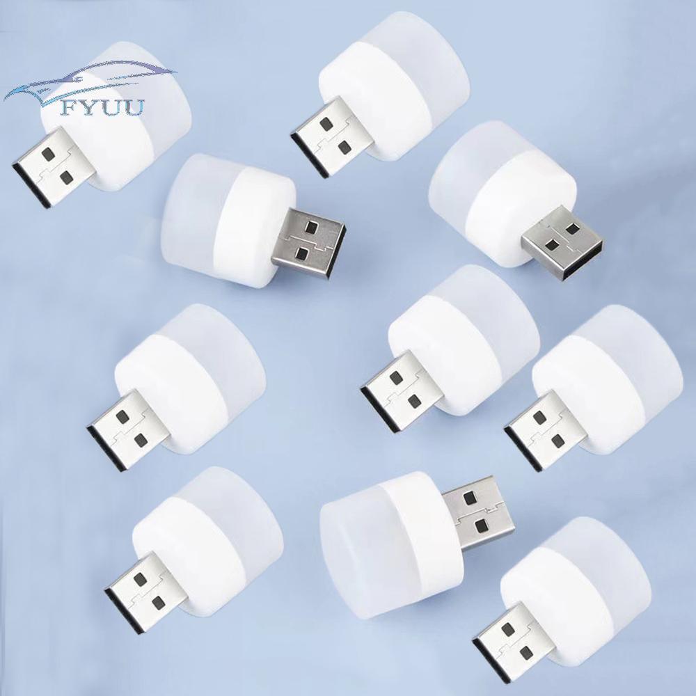 10 x Protable USB Night Light White LED Eye Protection Reading Table Lamp 5V 1W