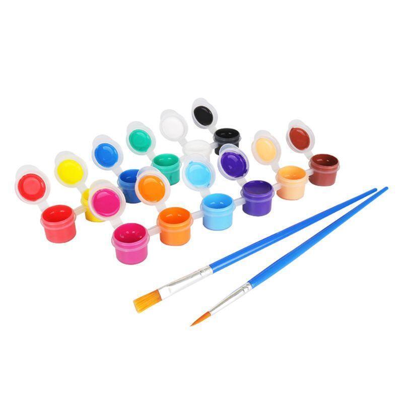 Portable Acrylic Paint Kit 12 Colors Acrylic Paint Eater Party Supplies for Kids