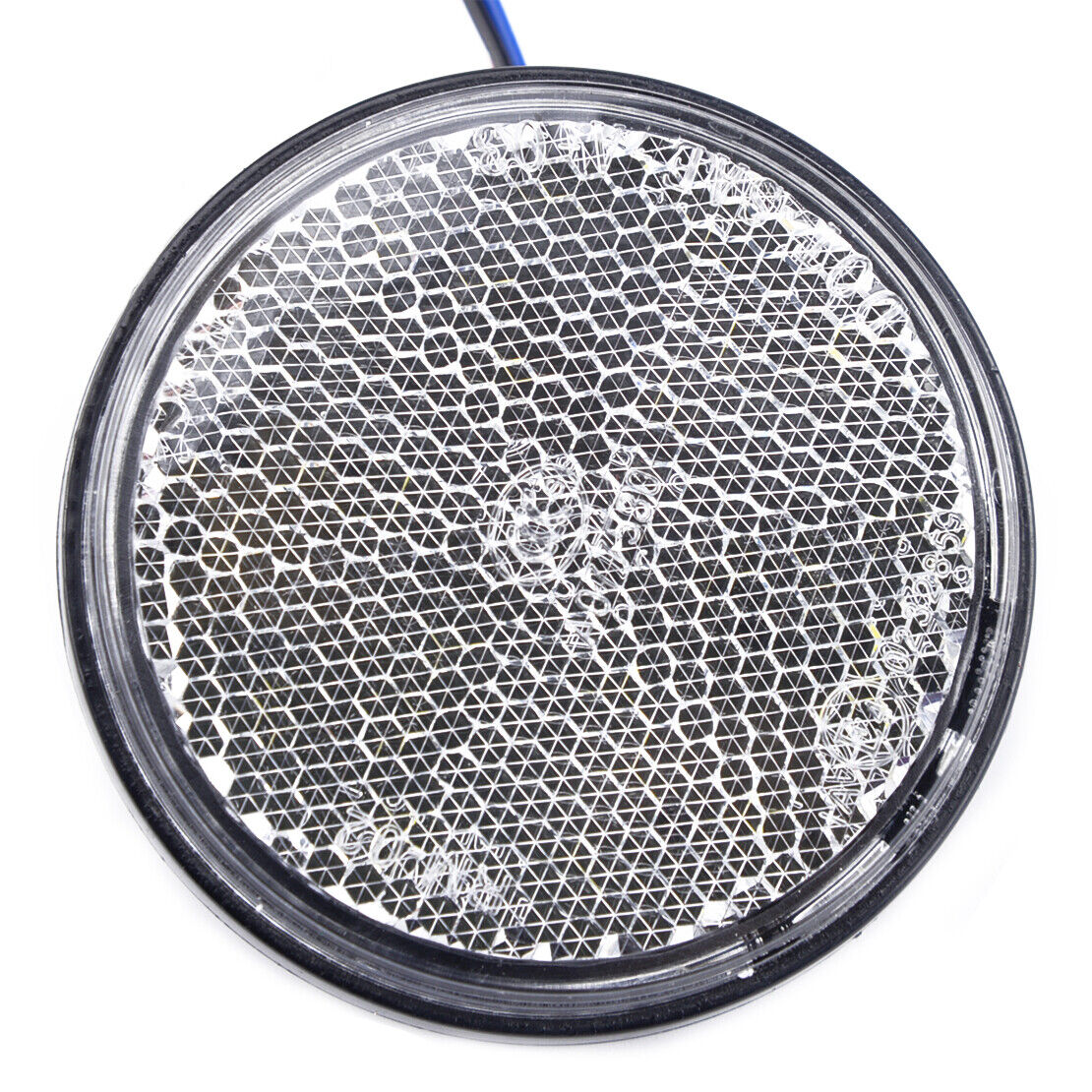 2x 12V LED White Round Rear Tail Brake Stop Marker Light Indicator Trailer Trunk