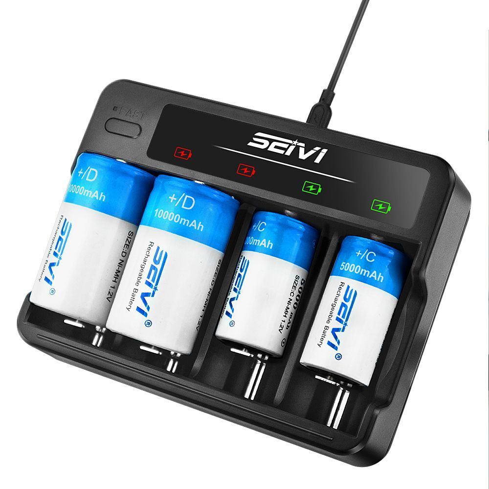 Slot Intelligent Battery Charger For AA AAA NI-CD NI-MH Rechargeable Batteries
