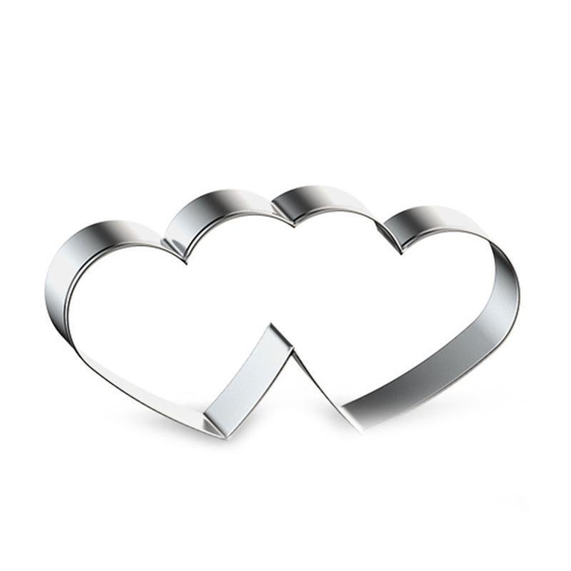 Food-Grade Stainless Steel Valentine's Day Theme Cookie Cutters Baking Utensils