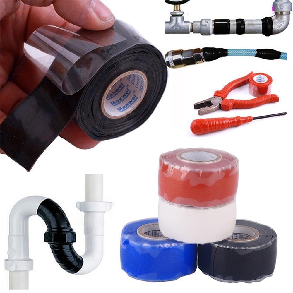 Waterproof Silicone PerformanceRepair Tape Bonding Wire Film Tape (Black)