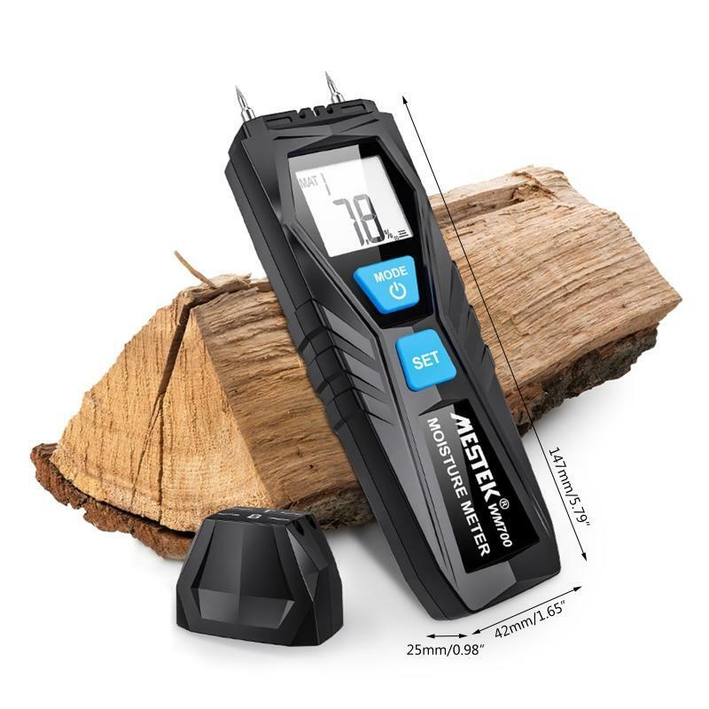 Wood Moisture Meter with High Sensitivity Pins Moisture Tester Detector for Wood