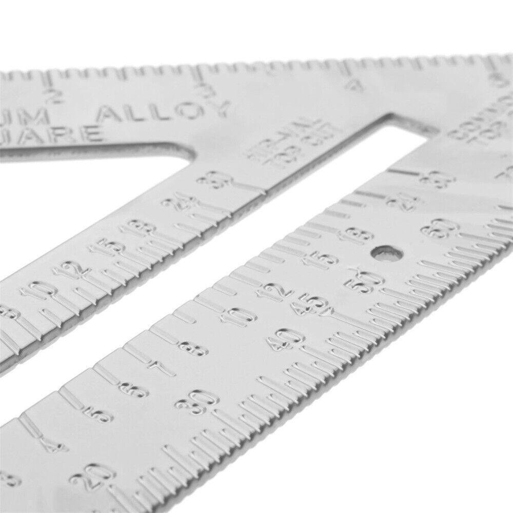 Measuring Square Speed 7" Triangle Ruler Protractor Miter Framing Aluminum Alloy
