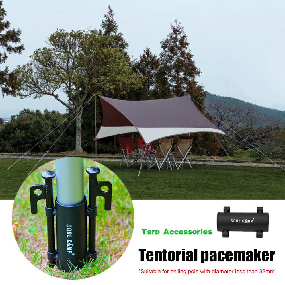 Iron Tent Awning Rod Holder Outdoor Camping Canopy Pole Holder Fixed Tube