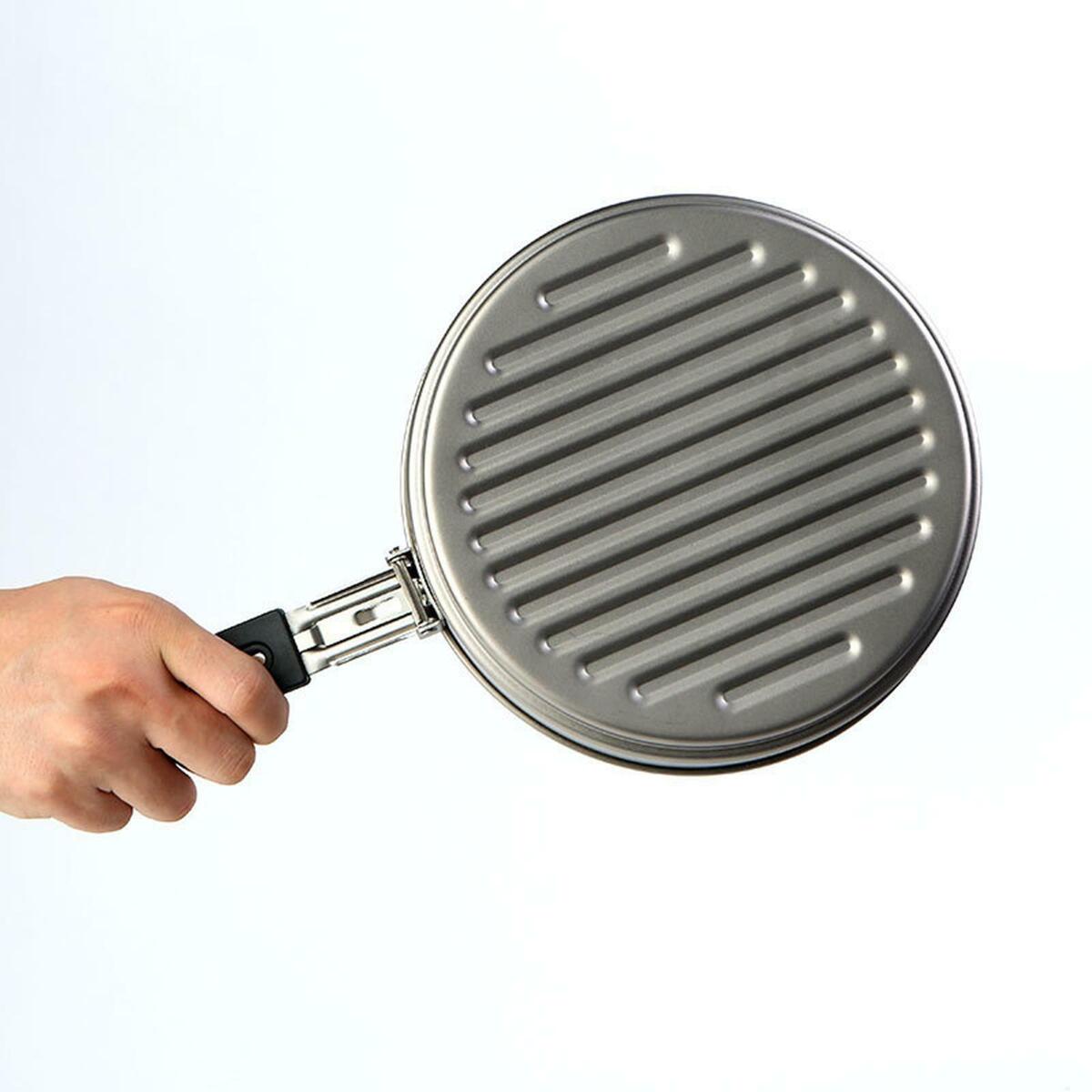 Non-Stick Frying Pan Camping Frypan Grill Titanium Fry Pan Skillet Griddle