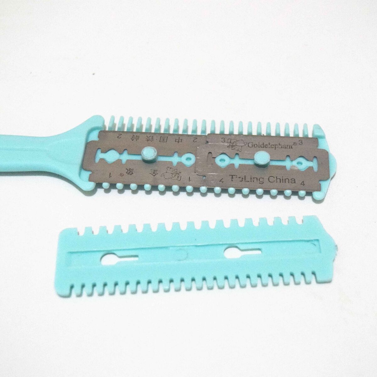 Barber Scissor Hair Cut Styling Razor Magical Blade Comb Hairdressing Tool Kit