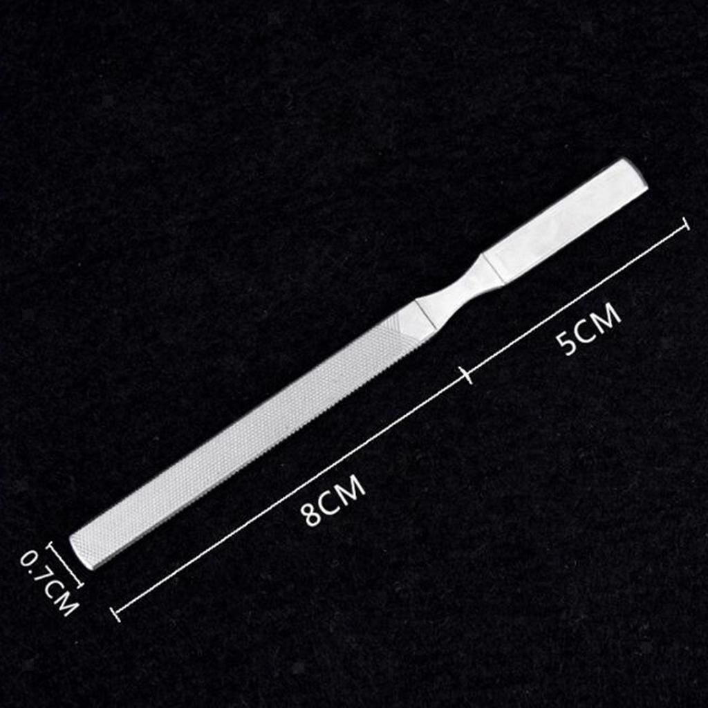Nail Files Double Sided Metal Nail Art File Manicure Scrubber Pedicure Tools