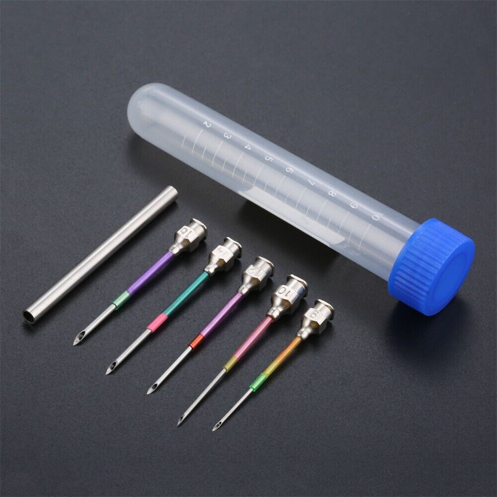 5Pcs 5 Sizes Home Sewing Tool Hand Embroidery Poked Needles 5cm with Rod 5.5cm