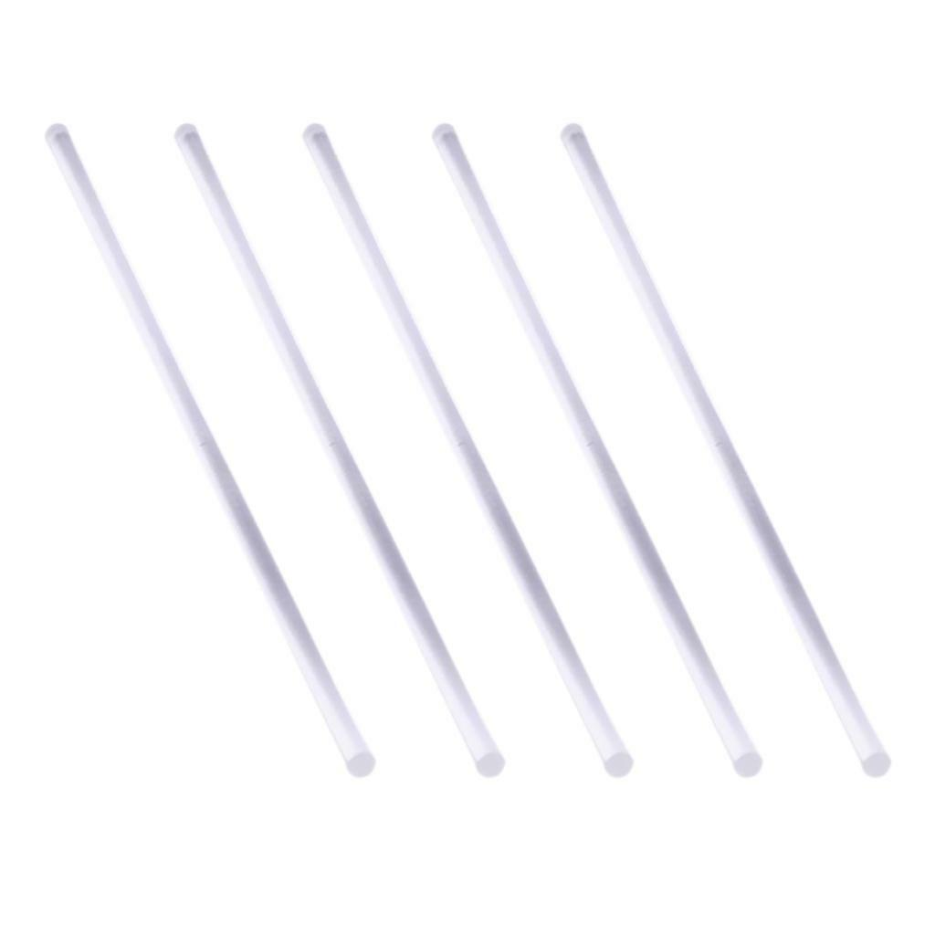5pcs Long Clear Acrylic s Lucite Rod for  Table Scene Building