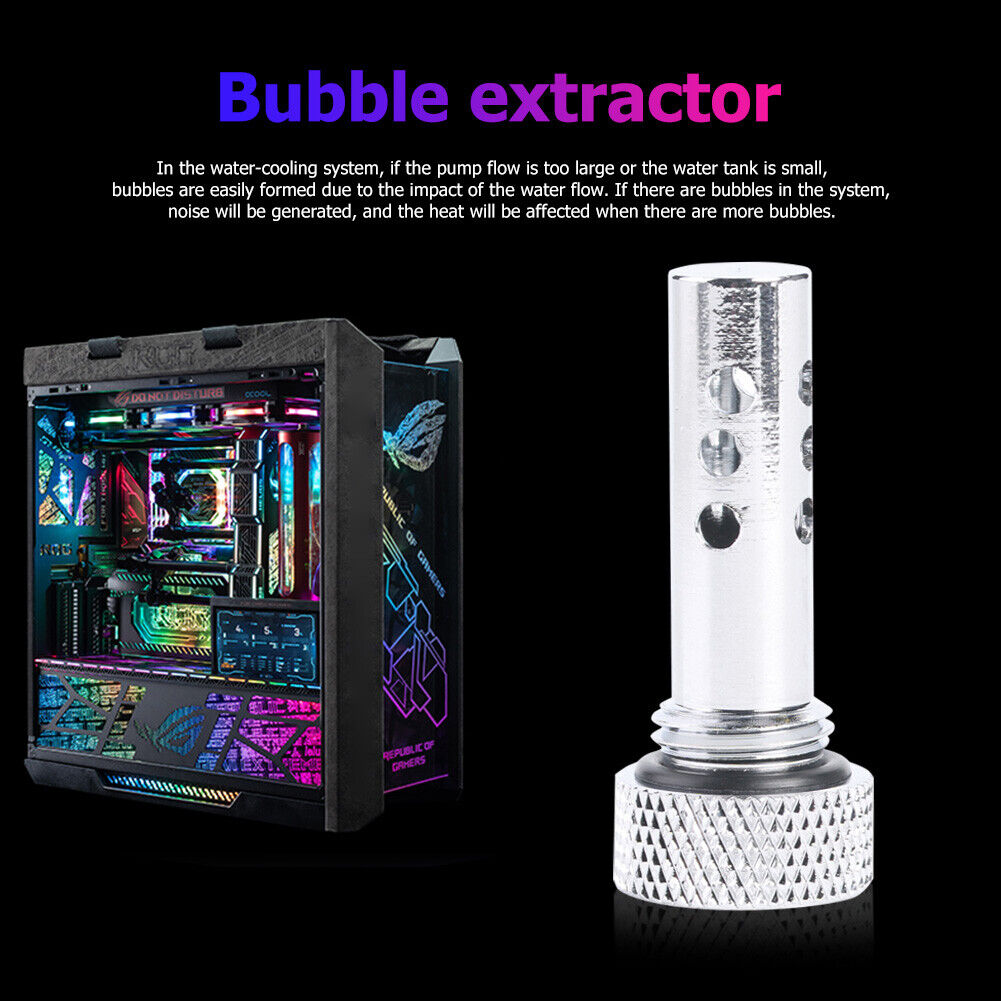 PJ-PPQC PC Computer Water Cooling Water Tank Reservoir Bubbler Long Version