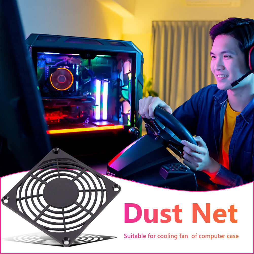 5pcs 80mm PC Computer Case Fan Dust Filter Screen Plastic Dustproof Grills
