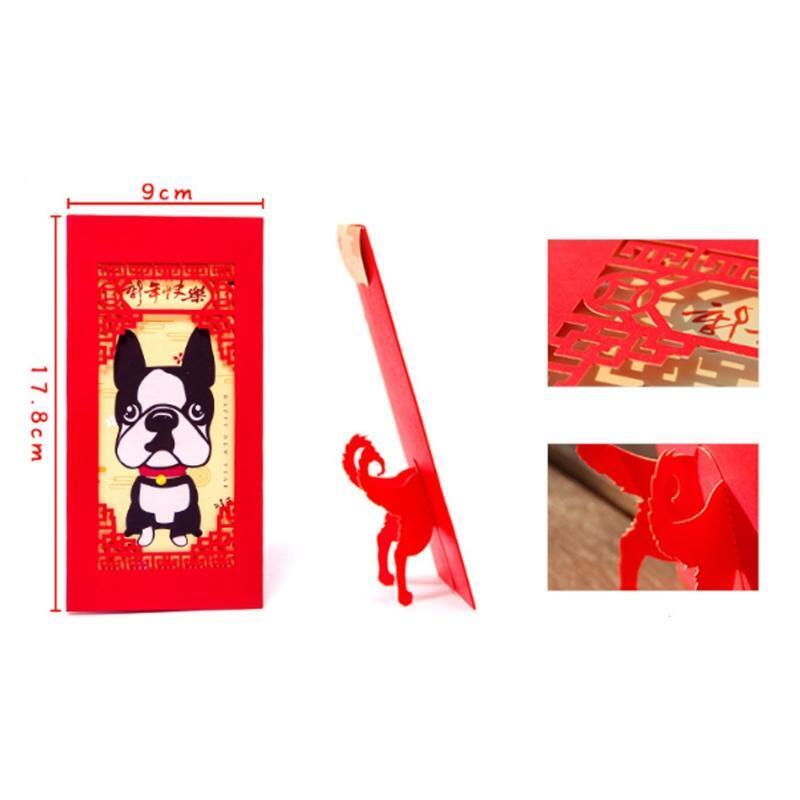 6pcs Hollow Out Envelope To Fill In Money Chinese Tradition Hongbao Gift Present