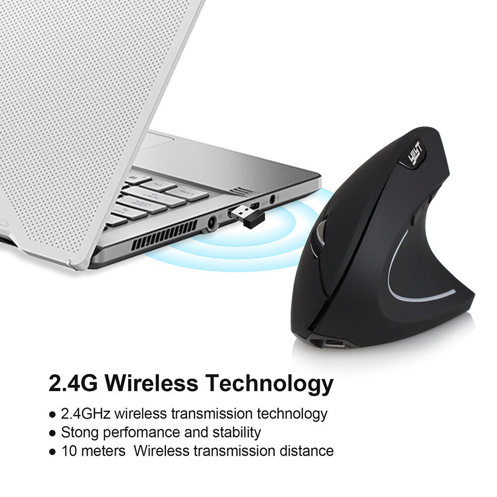 YWYT 2.4G Receiver Vertical Ergonomic Gaming Wireless Mouse (Charging G857)