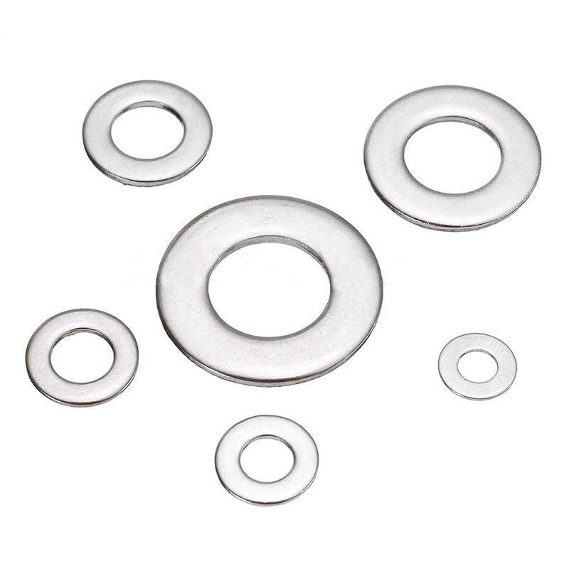 105x M3 M4 M5 M6 M8 M10 Stainles Steel Washer Metric Flat Screw Repair Kit Tool