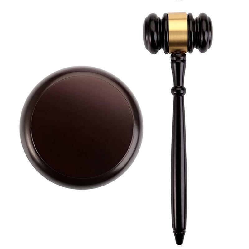 Wooden Judge Hammered the Court Hammer for Lawyer Judge Auction Sale Chairman