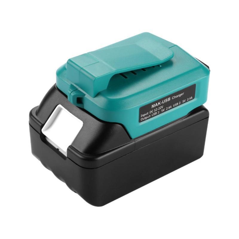Wearproof Charger Tool Dual USB Converter Port Adapter for ADP05 Li-Ion Battery