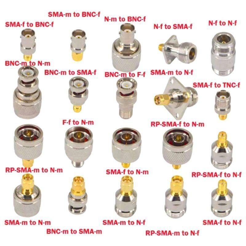 20pcs N Type BNC TNC SMA RF Connector Adapter Kit Test Converter