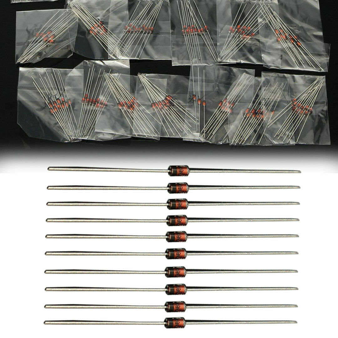 260Pcs 10x 26 Values 1W 3.3V-39V Zener Diode Assorted Kit Assortment Set