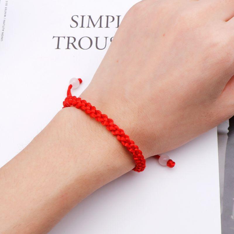 Handmade Lucky Kabbalah Red String Adjustable Bracelets Anklets for Men Women