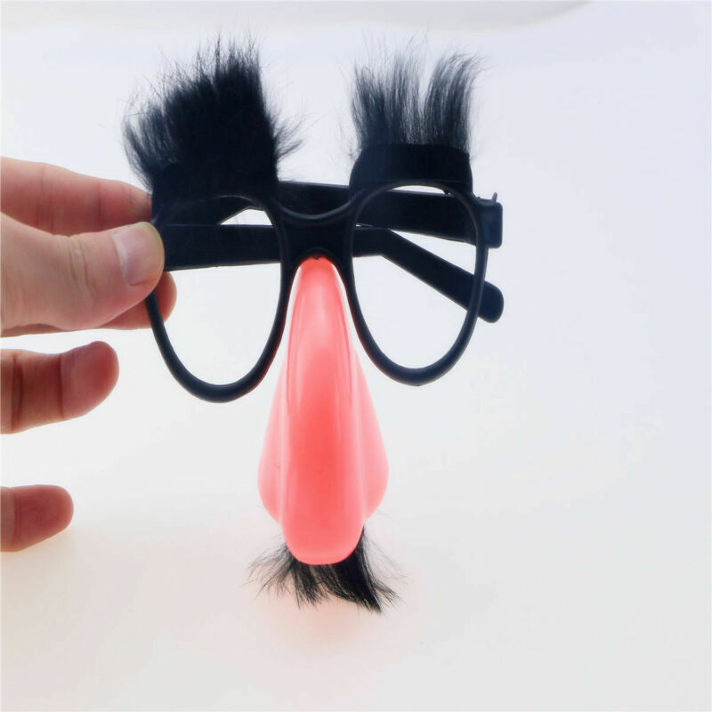Funny Groucho Marx Beagle Glasses Nose Mustache Hair Disguise Novelty Art Party