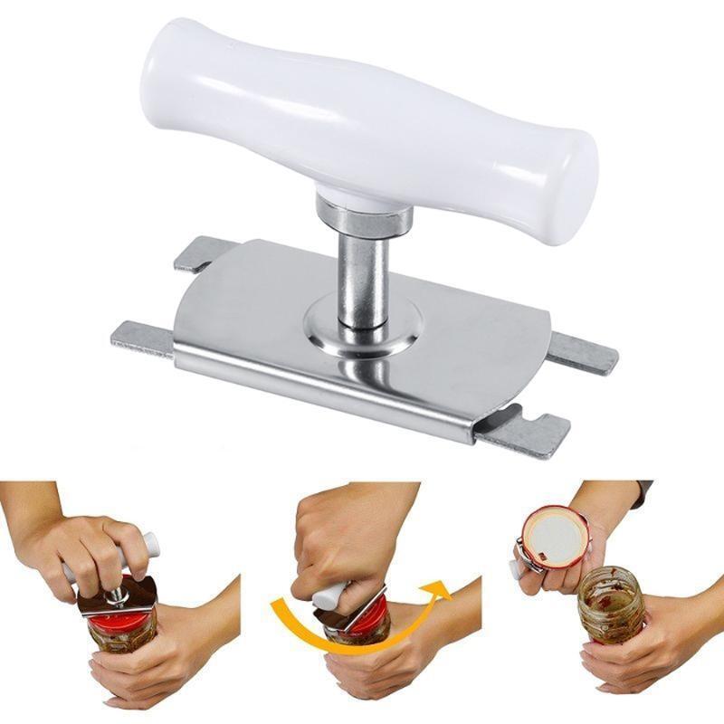 Adjustable Professional Stainless Steel Can Bottle Opener Jar Lid Wrench Remover