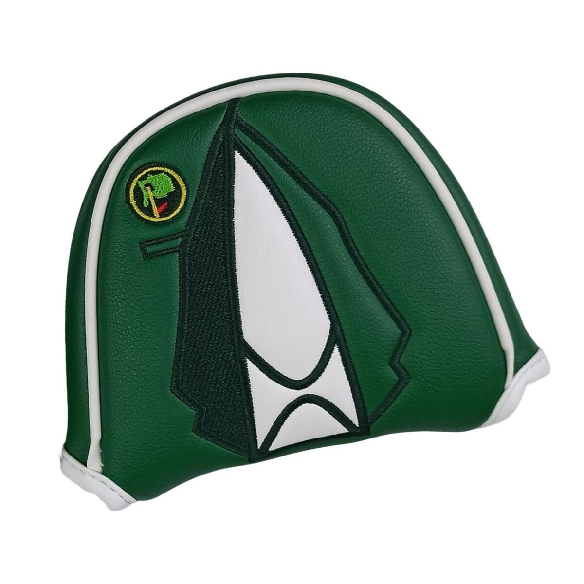 Golf Mallet Putter Head Cover Magnetic Closure Durable Waterproof PU Leather