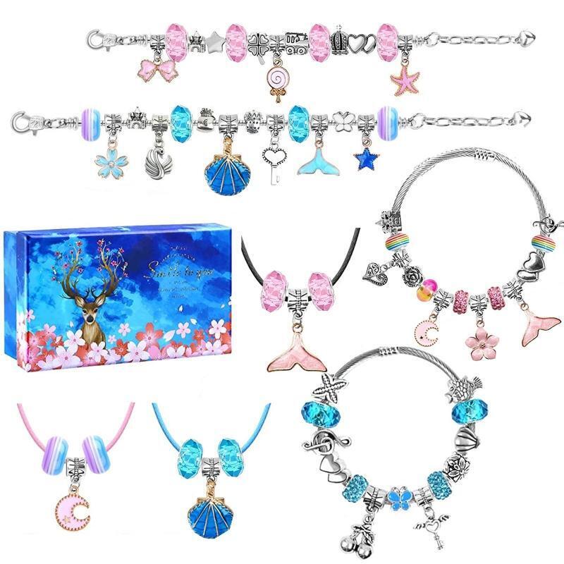 DIY Children Girl Beaded Bracelet Kit Children Puzzle Bracelets Set Supplies