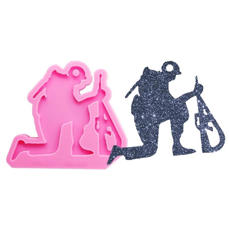 Handmade Key Chain Decor Casting Mold DIY Crafts Hanging Pendant Silicone Mould